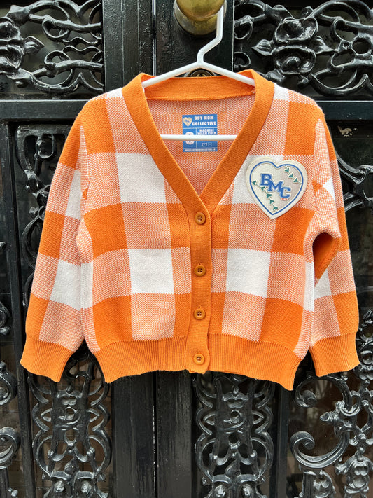 “Boy” Orange Cardigan